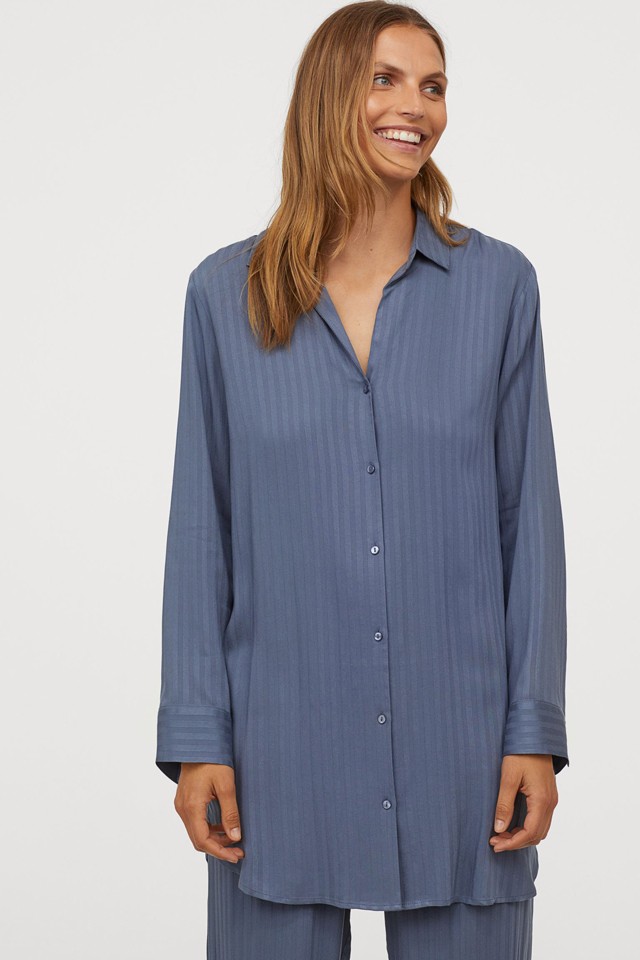 Csíkos hosszú blúz H&M 7995 Ft