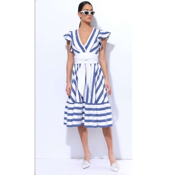 Csíkos ruha övvel AMNESIA 21990 Ft -20%