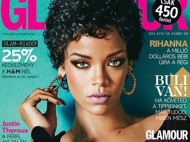 Végre megérkezett! Itt van a GLAMOUR januári-februári száma! Címlapon Rihanna