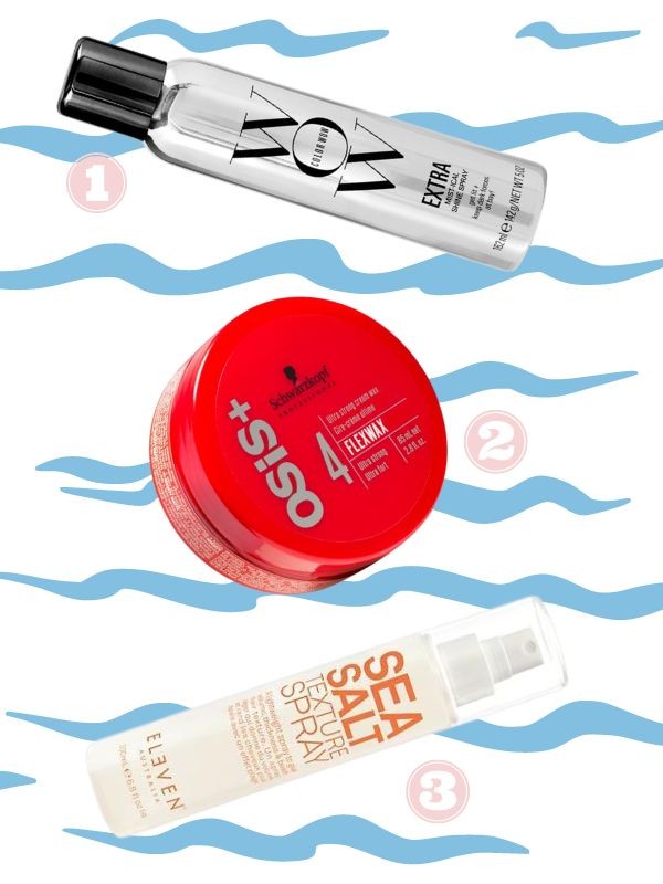 1. Extra Mist-ical fényspray COLOR WOW 11 900 Ft/162 ml (73,45 Ft/1 ml) 2. Osis+ Flexwax fixáló SCHWARZKOPF 3920 Ft/85 ml (46,11 Ft/1 ml) 3. Sea Salt formázó spray ELEVEN AUSTRALIA 8450 Ft/200 ml (42,25 Ft/1 ml)