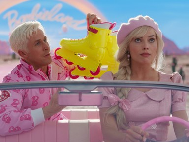 Margot Robbie és Ryan Gosling született Barbie és Ken a vörös szőnyegen