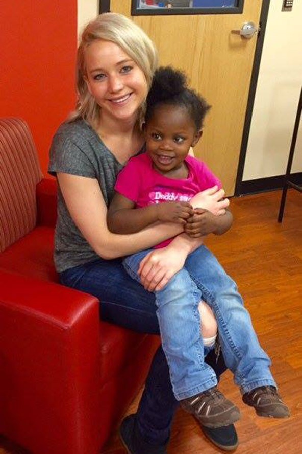 Ezzel a kislánnyal rögtön összehaverkodott a színésznő