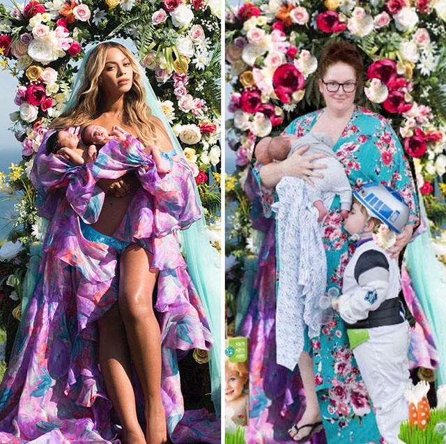 Ezek a szülők kiparodizálták Beyonce ikonikus fotóját!
