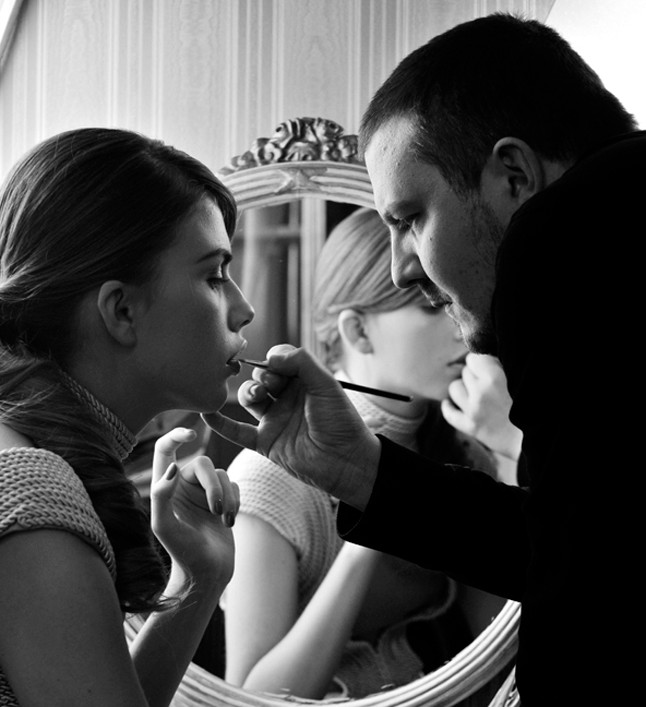 Sasa a GLAMOUR fotózásán