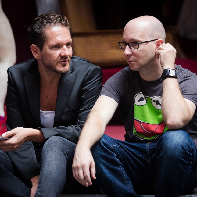 Lakatos Márk a rendezővel