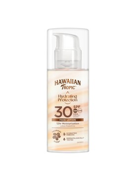 Hydrating Protection fényvédő arckrém HAWAIIAN TROPIC 4499 Ft/50 ml (89,98 Ft/1 ml) a Rossmann üzleteiben és online, GLAMOUR kuponnal 30% kedvezménnyel 3149 Ft 