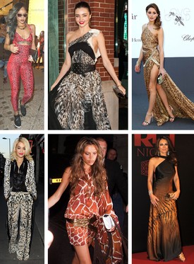 A sztárok régóta szívesen viselik a híres állatmintás Cavalli darabokat hétköznapra és alkalomra is. Például Rihanna, Rita Ora, Miranda Kerr, Victoria Beckham, Olivia Palermo és Elizabeth Hurley szerint is nagyon szexi. 