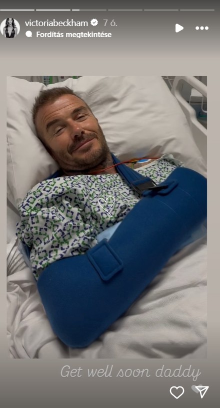 David Beckham kórházba került