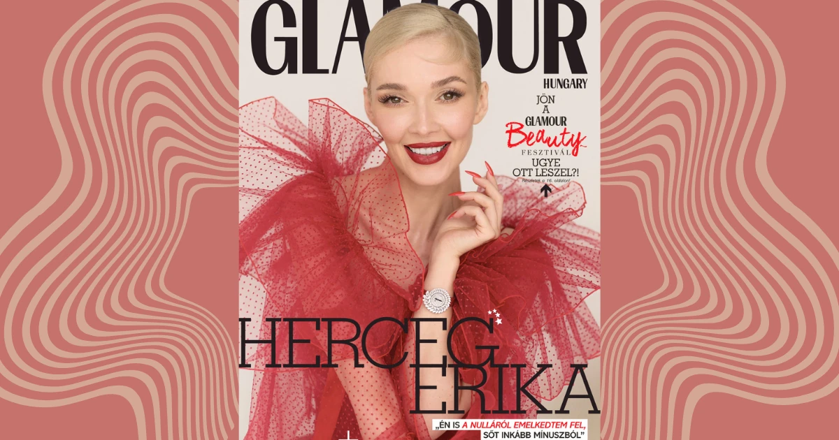 Herceg Erikával a címlapon, Beauty- és Mami melléklettel megjelent a GLAMOUR magazin novemberi száma