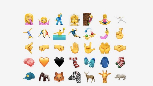 Szoptató anya, hányós fej és facepalm emoji is lesz
