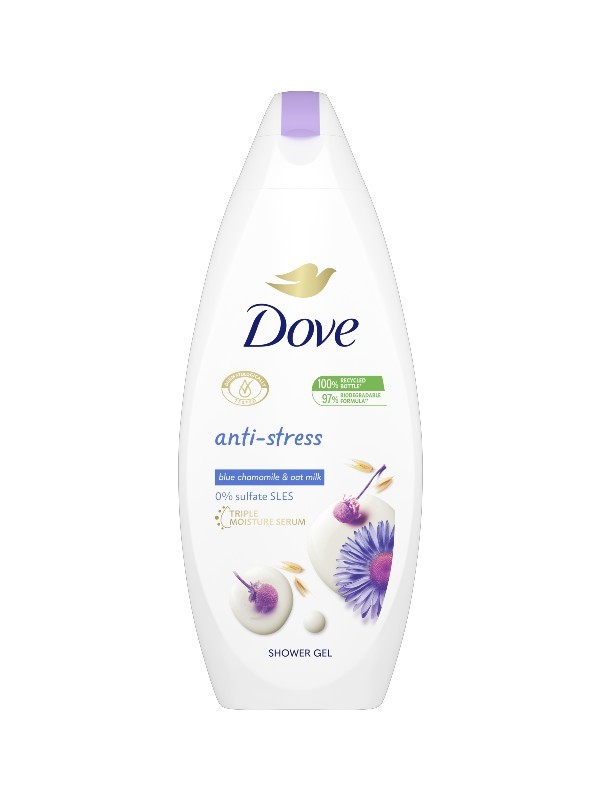 Anti Stress krémtusfürdő DOVE 1259 Ft/250 ml (5,03 Ft/1 ml)