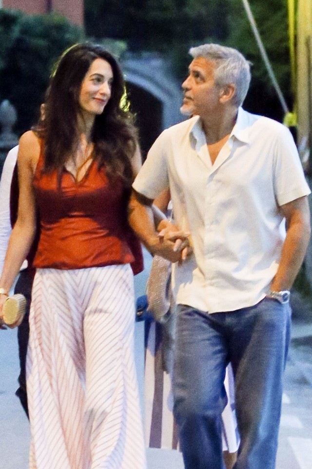 George Clooney Amal Clooney Olaszország