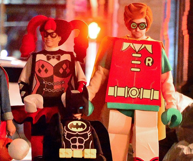 A Timberlake-Biel család halloween jelmezben