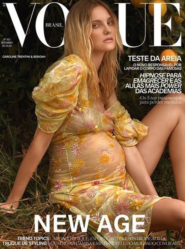 caroline trentini, instargam, vogue, címlap, anyatej, szoptatás, brazil topmodell, topmodell, újszülött