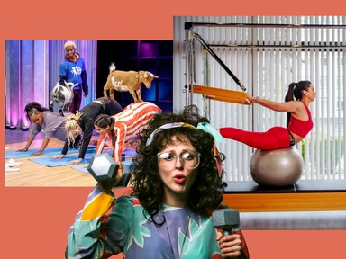 A világ legfurcsább fitnesztrendjei között előkelő helyen van a zsírtörő ketrec és kecskejóga is