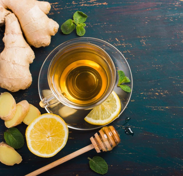 Citromos-gyömbéres tea