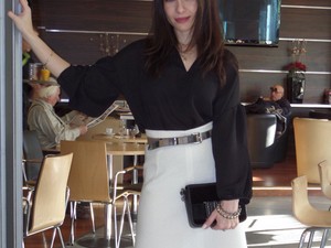 Zséda finom kávéval kezdte a napot