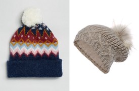 Norvégmintás ASOS 16 euro, szőrme pomponos VAN GRAAF 9990 Ft