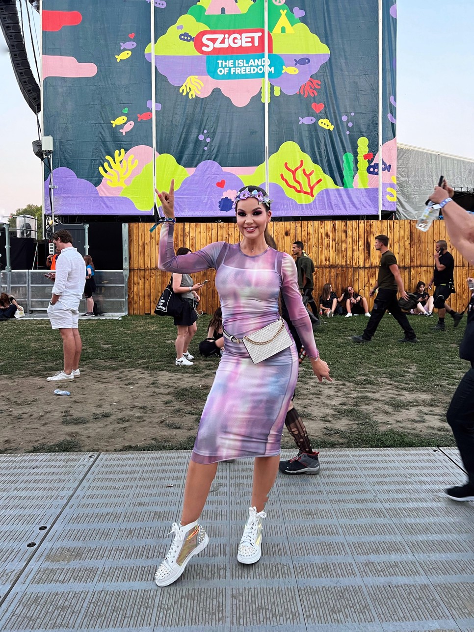 Proksa Szandra először járt a Sziget Fesztivál  forgatagában