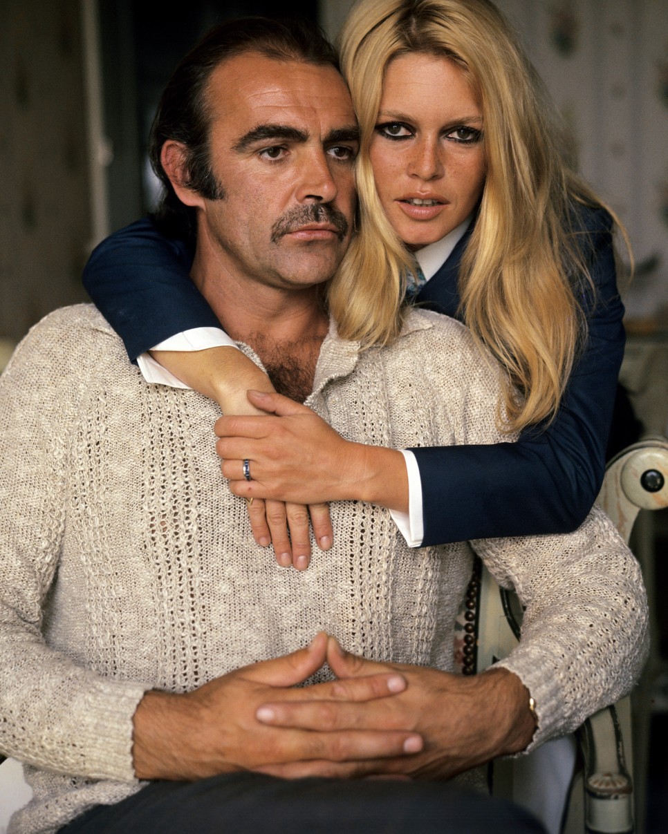 Brigitte Bardot és Sean Connery a Shakalo-t népszerűsítik 1968-ban