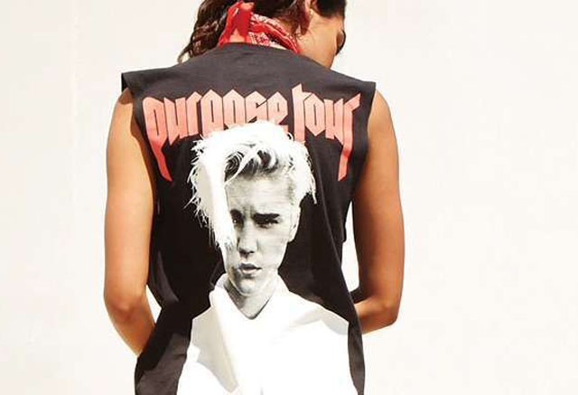 Justin Bieber merch Purpose