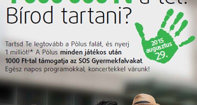 Egymillió forintos nyeremény a Pólus jótékonysági rendezvényén