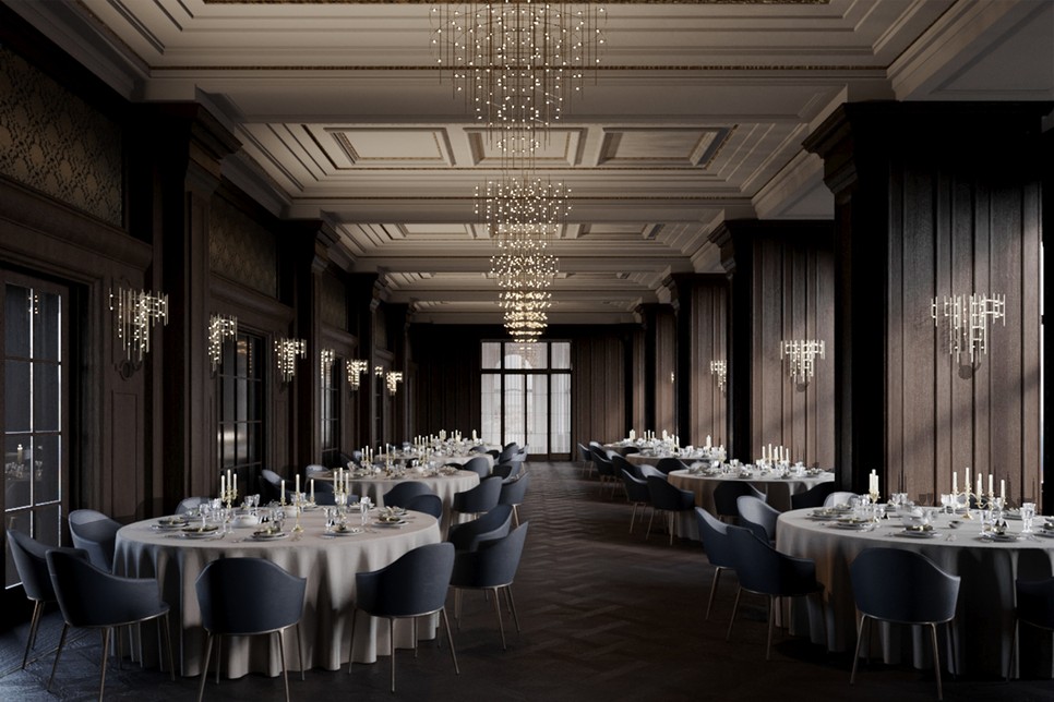 A megújult Gellért Szálló Duna terme