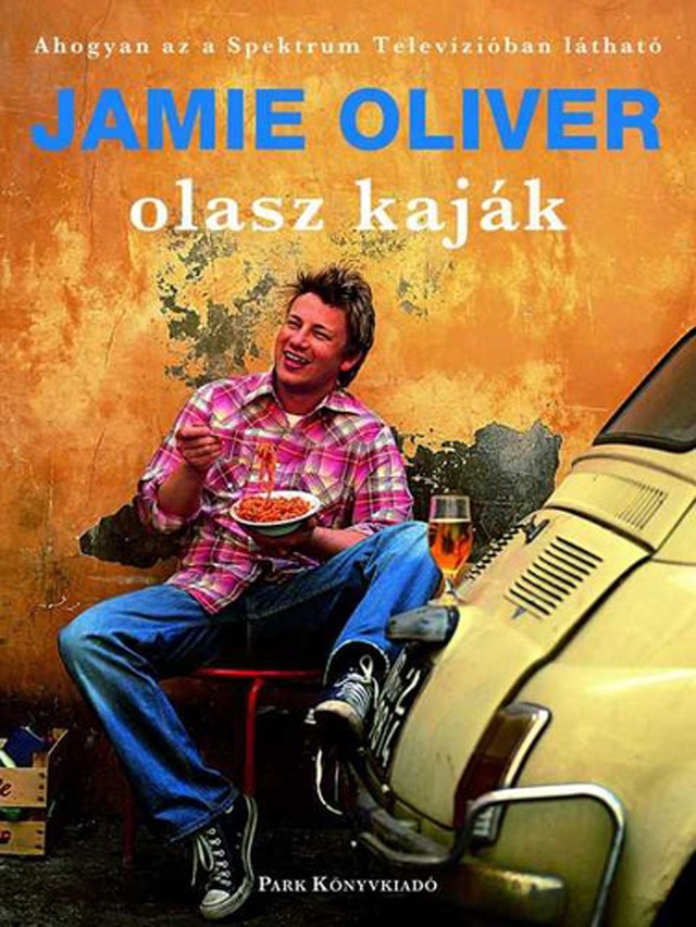 Könyv (Jamie Oliver- Olasz kaják 6490 Ft)