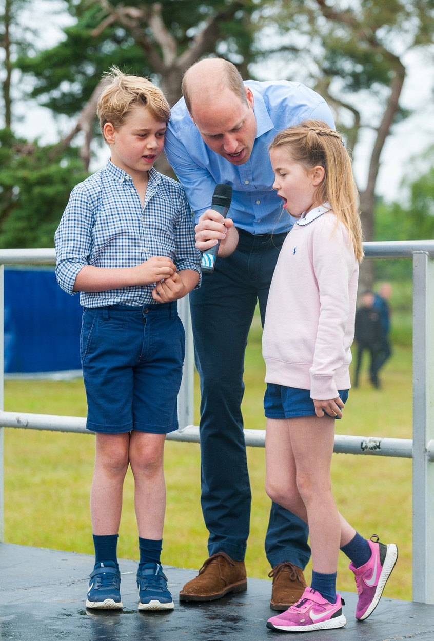 Vilmos herceg György herceggel és Sarolta hercegnővel