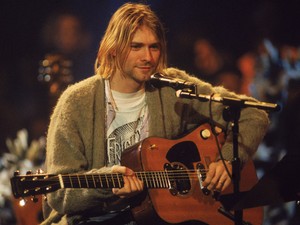 Szívszorítóan cuki képet mutatott Kurt Cobainról a lánya