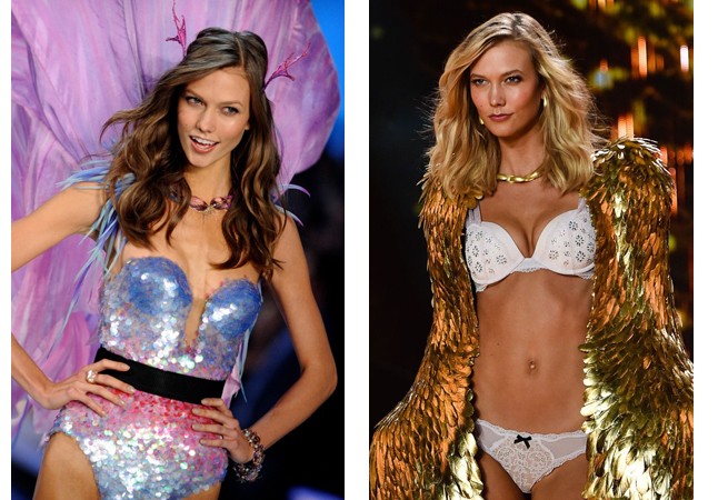 Karlie Kloss 2011-ben debütált (balra), és a legutóbbi show-ról sem hiányzott