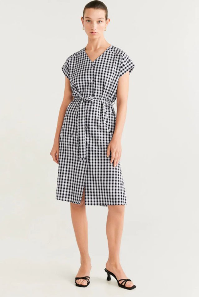 Vichy-kockás ruha MANGO 9,995 Ft
