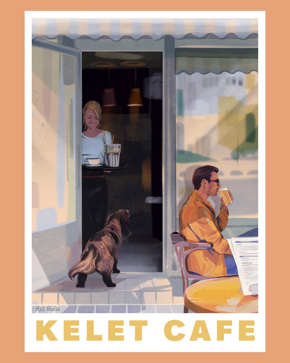 Printekkel a kávézókért – Buzás Aliz illusztrátor egyedi plakátokkal segíti kedvenc budapesti helyeit