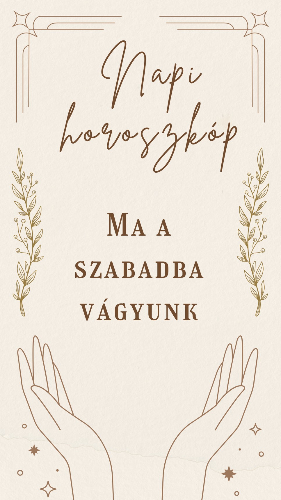 Napi horoszkóp: irány a természet!