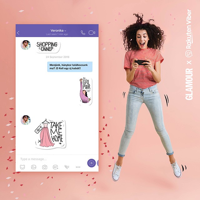 Töltsd le a GLAMOUR-napos Viber matricákat, és legyél te a legmenőbb a barátnőid között