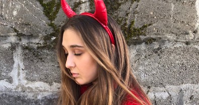 Bencze Blanka nagyon kreatív jelmezt választott halloweenre