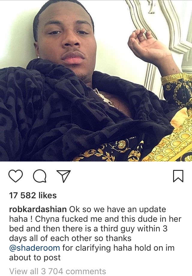 Rob Kardashian teljesen kiakadt! Őrült hadjáratba kezdett Instagramon Blac Chyna ellen