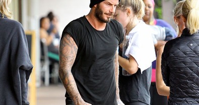 David Beckham a kislánya szerint dagi
