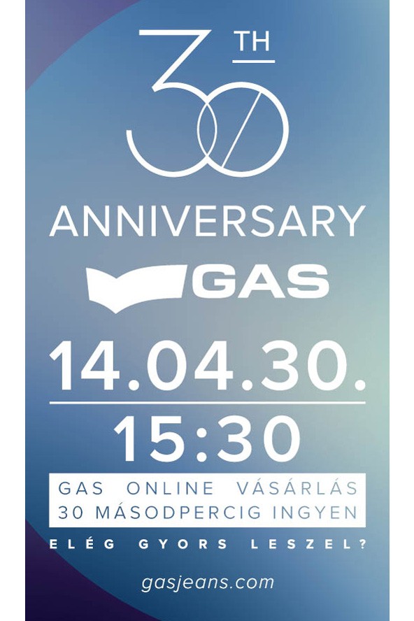 Ingyen vásárlás 30 másodpercig -ünnepel a GAS