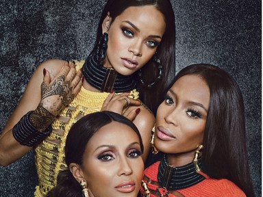 Éljen a változatosság! Rihanna, Iman és Naomi Campbell együtt a W magazinban