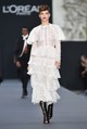 Palvin Barbara 2017-ben a párizsi divathéten egy teljesen áttetsző pucérruhában vonult végig a  Le Defile L'Oreal Paris show kifutóján - és még melltartót sem viselt alatta!