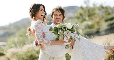 Nikki Reed és Ian Somerhalder titkos esküvői fotói