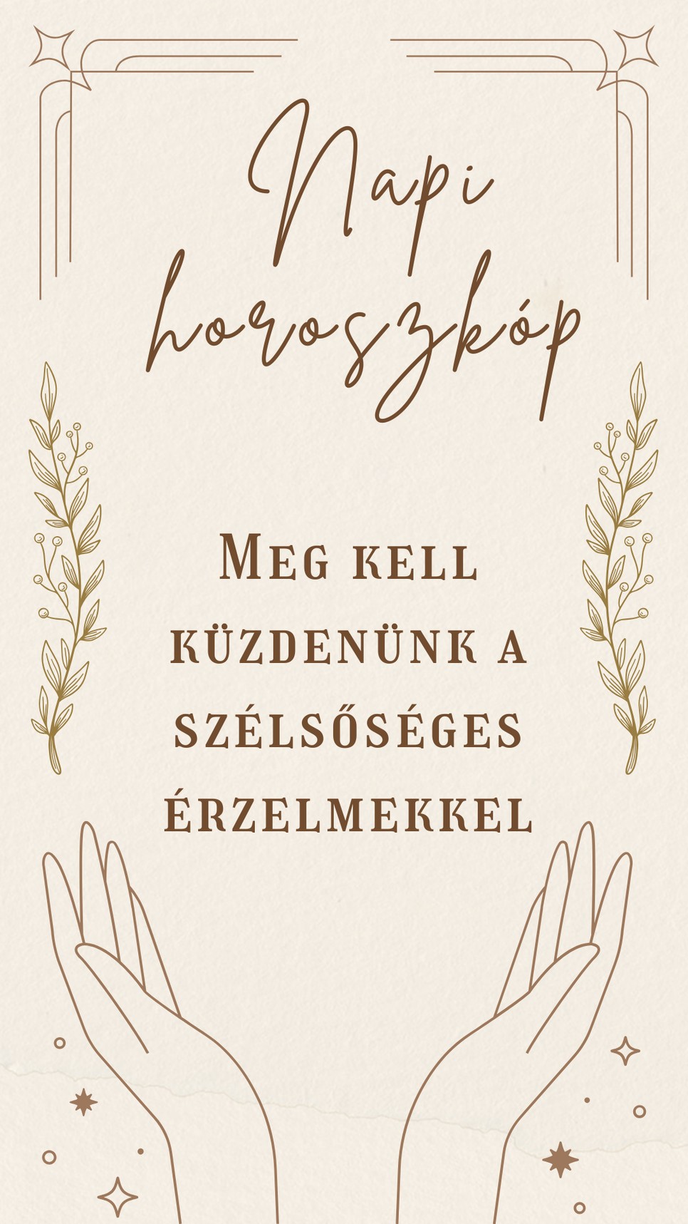 Napi horoszkóp: erre számíthatunk a mai napon