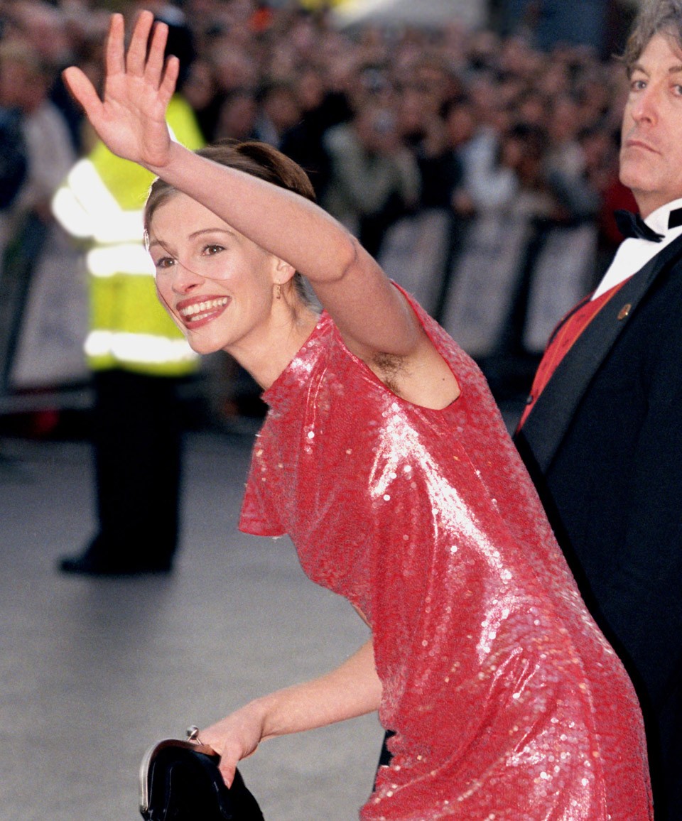 Julia Roberts 1999-ben sikerei csúcsán a Notting Hill premierjén