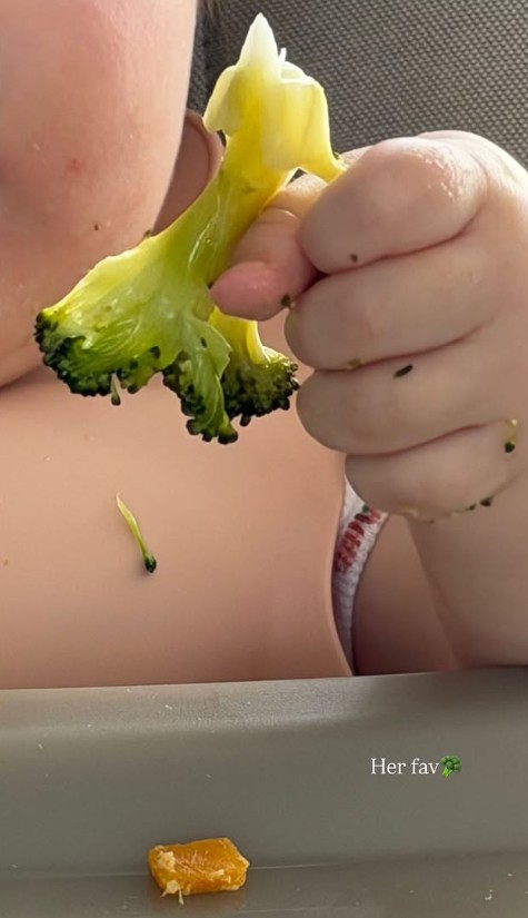 Szoboszlai Dominik és Buzsik Borka kislánya imádja a brokkolit