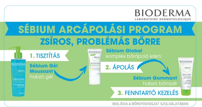 Pattanások nélküli ragyogó bőr a Sébiummal