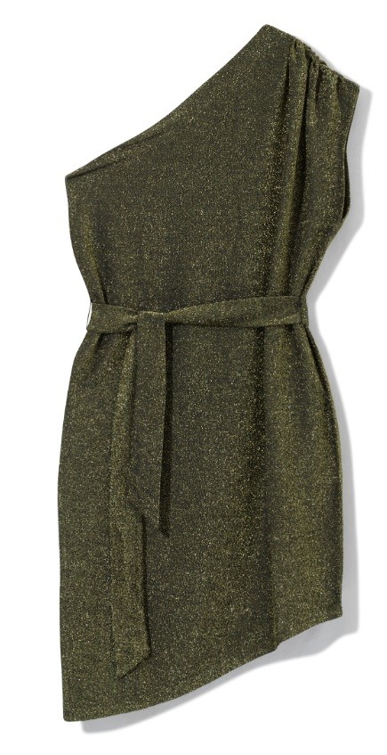 Egyvállas, csillámszállas ruha: 8.995 forint