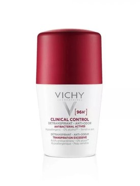 Clinical Control 96H izzadásgátló golyós dezodor VICHY 6499 Ft/50 ml (129,98 Ft/1 ml) GLAMOUR-kuponnal, 25% kedvezménnyel 4874,25 Ft a kijelölt partnerpatikákban és a www.unipatika.hu weboldalon
