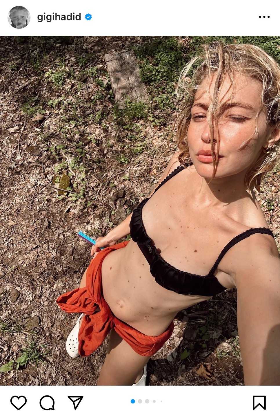 Gigi Hadid könnyed bob frizurájával élvezi a nyarat