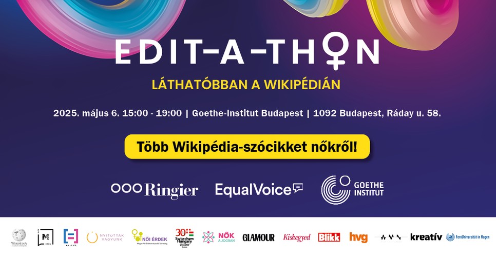 Az Editathon aktivizmus célja az, hogy több szócikk legyen a Wikipédián, ami nőkről szól. Gyere, támogasd a közös céljainkat!